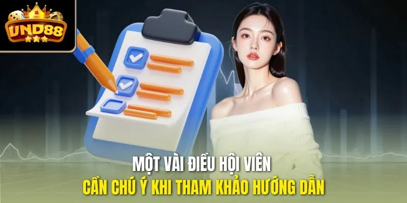 Một vài điều hội viên cần chú ý khi tham khảo hướng dẫn
