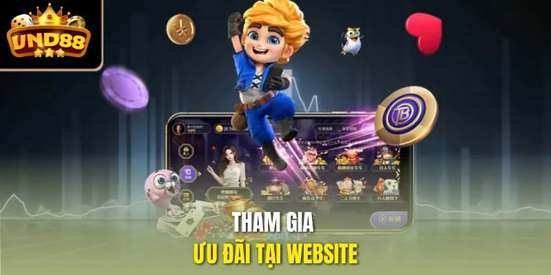 Tham gia ưu đãi tại website